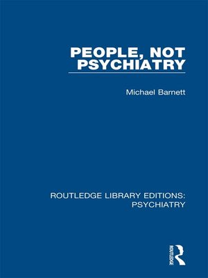 cover image of People, Not Psychiatry